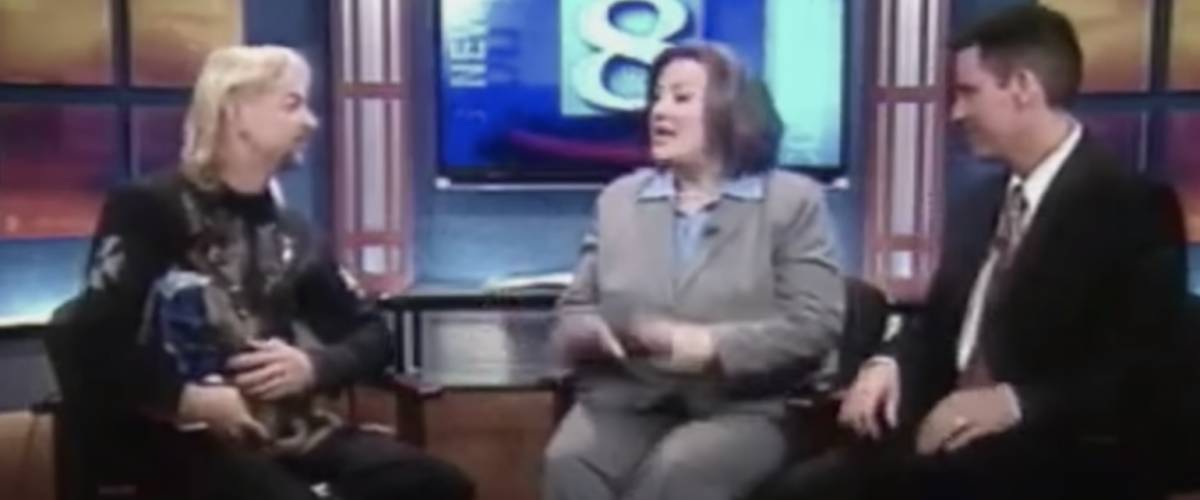Joe Exotic talking to news anchors