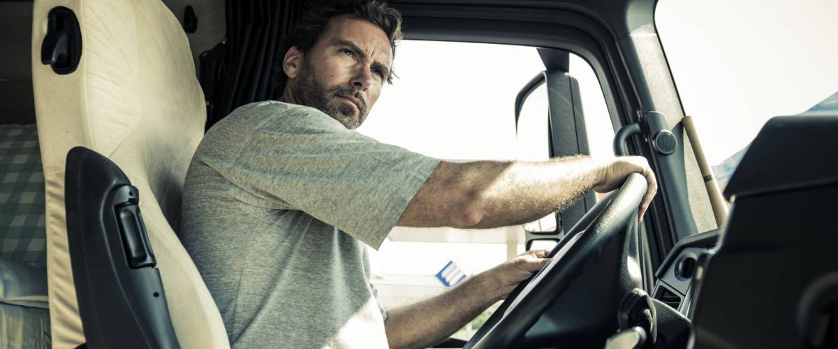 Portrait of a truck driver