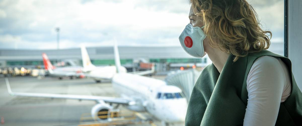 Lady in airport