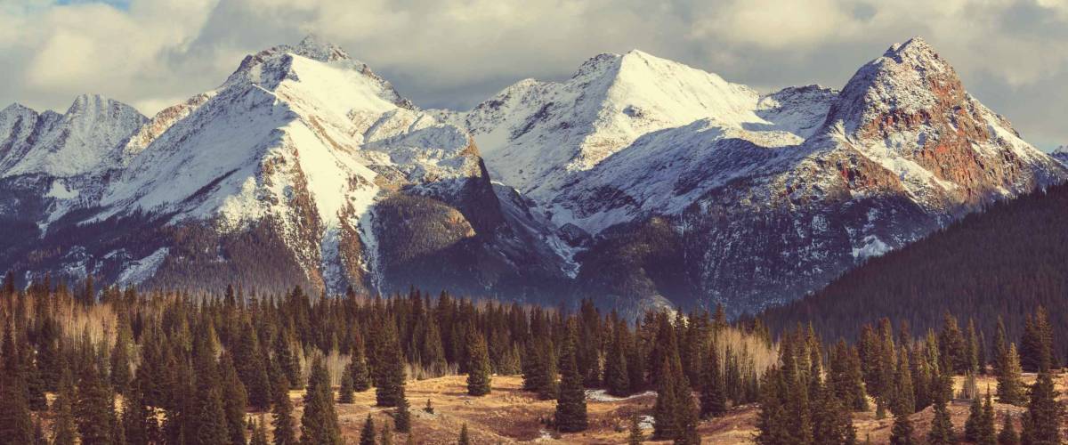 Mountain Landscape in Colorado Rocky Mountains, Colorado, United States.