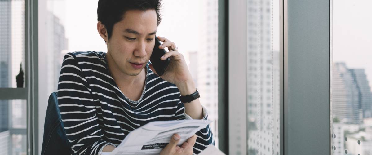 Man on phone