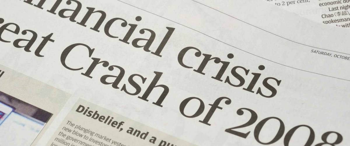 Newspaper headlines - financial crisis on 2008