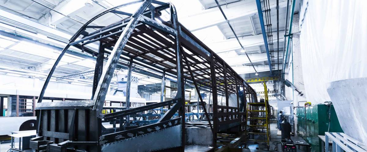 Tram production manufacture