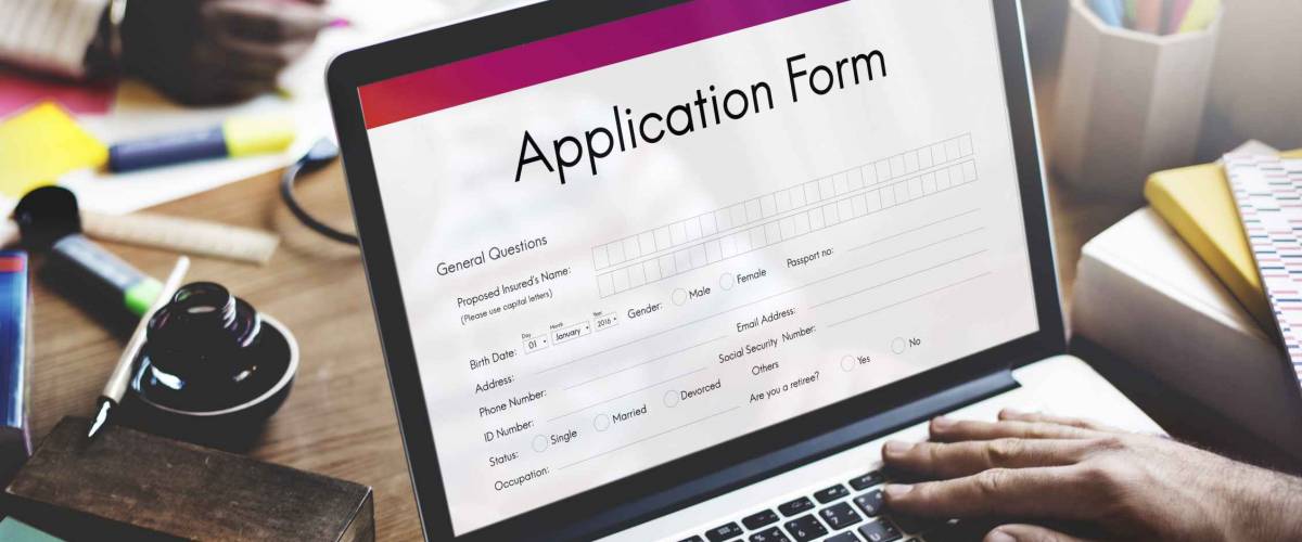 Application Form Document Filling Concept