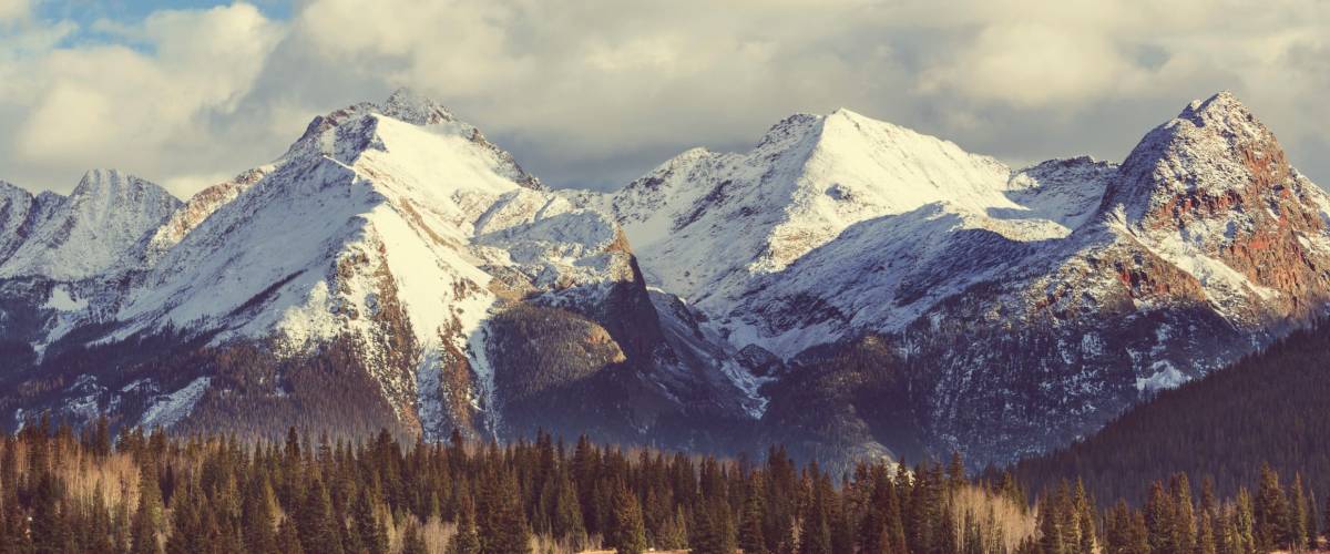 Mountain Landscape in Colorado Rocky Mountains, Colorado, United States.