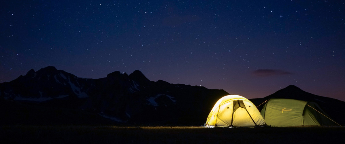 Camping under the stars