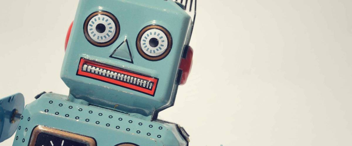 Vintage tin toy robot