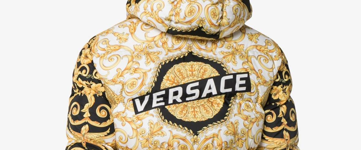 The Versace Baroque Padded Coat retailed for about $3,125.