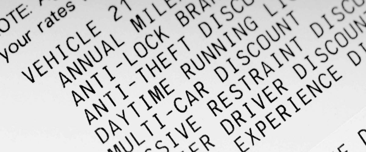 itemized discounts for car insurance