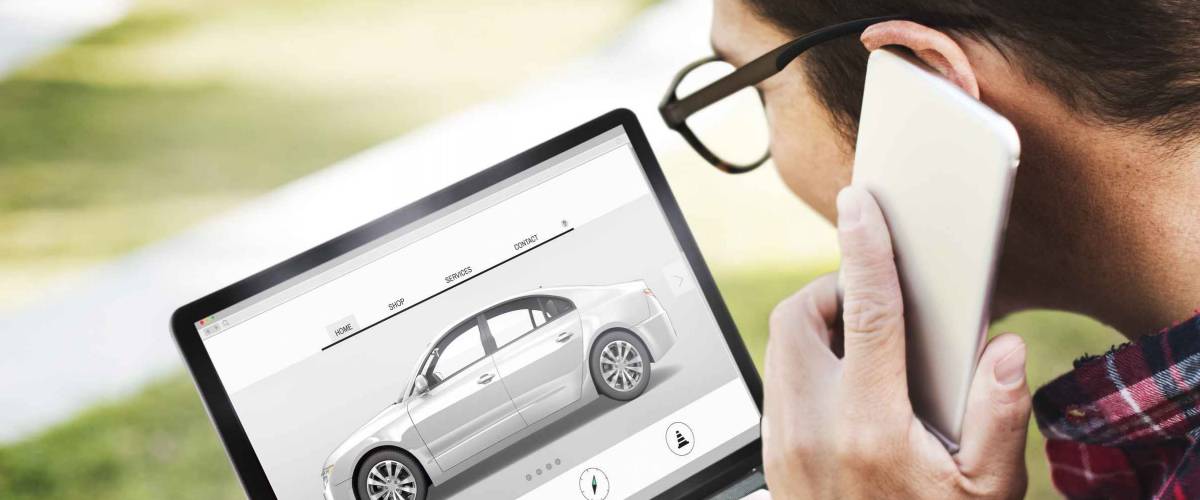Car 3D Transportation Interface Website Concept