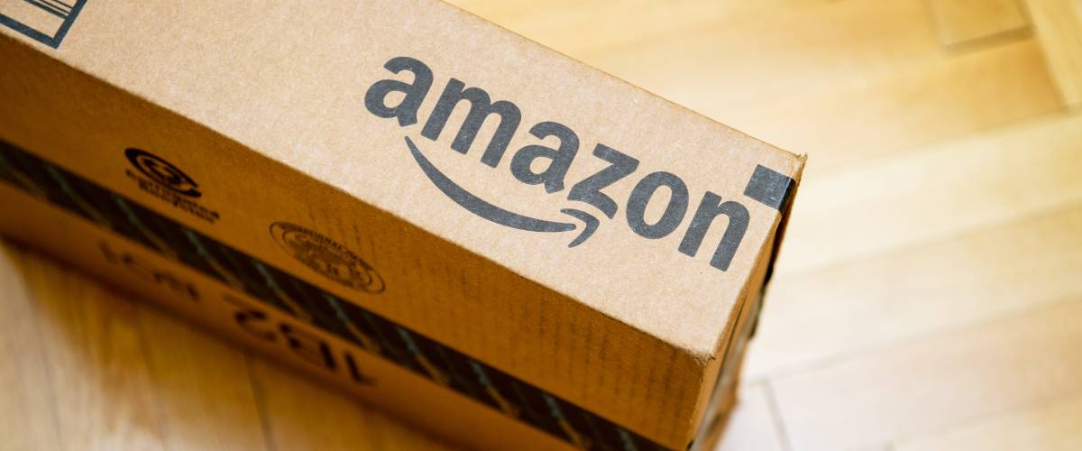 Amazon package on the ground