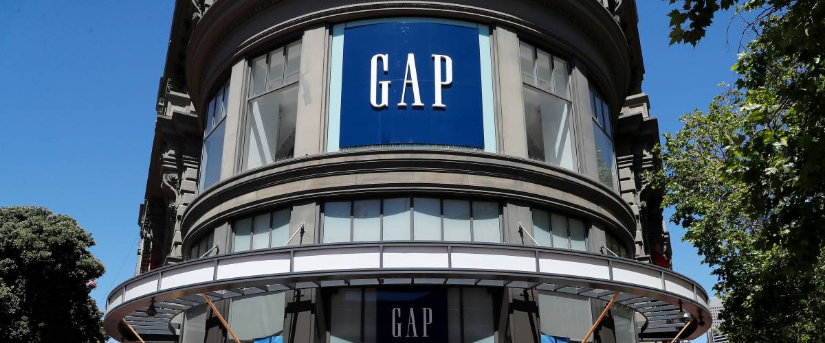 GAP store outside view, GAP sign