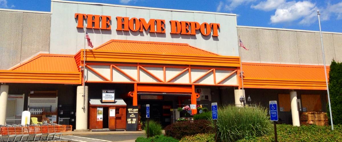 Home Depot store external view from parking lot