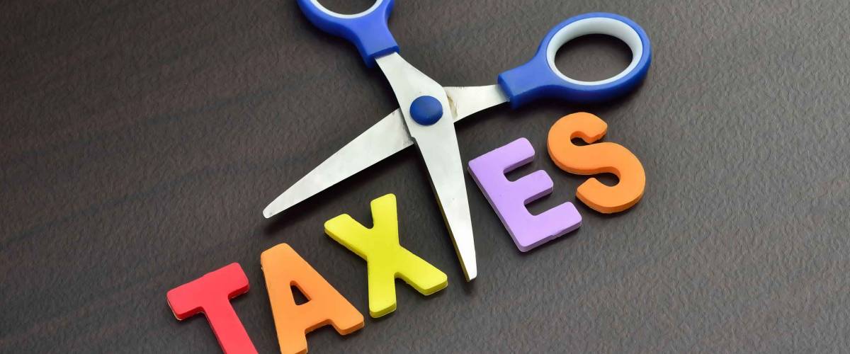 scissors and the alphabet TAXES