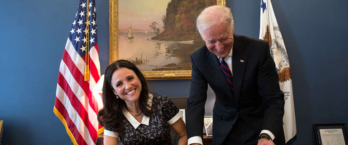 Julia Louis-Dreyfus plays Selina Meyer on Veep