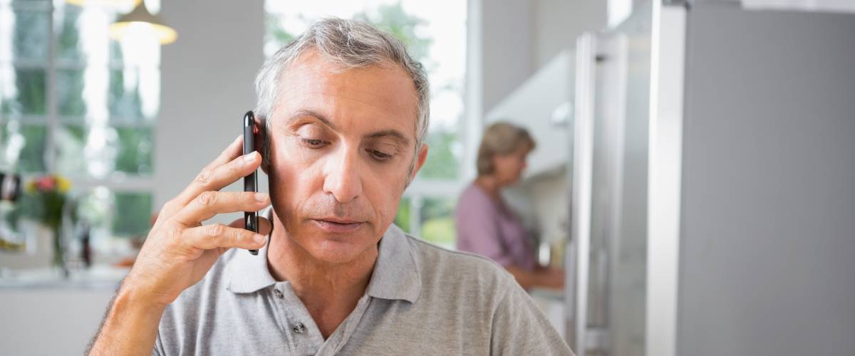 Man on phone