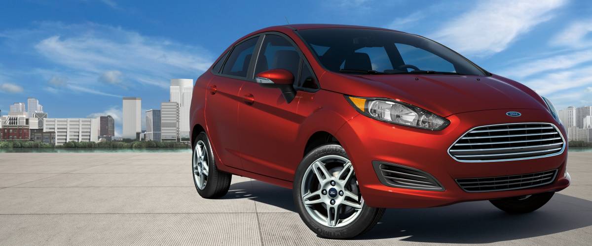 Ford Fiesta in red