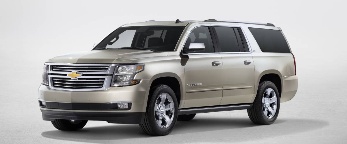 2016 Chevrolet Suburban in off-white color