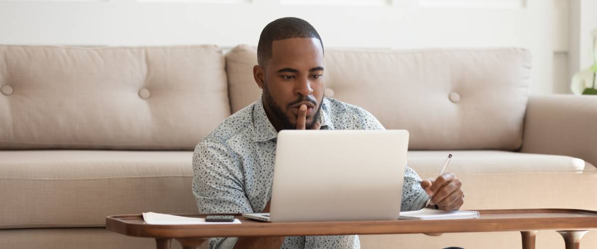 Man on laptop