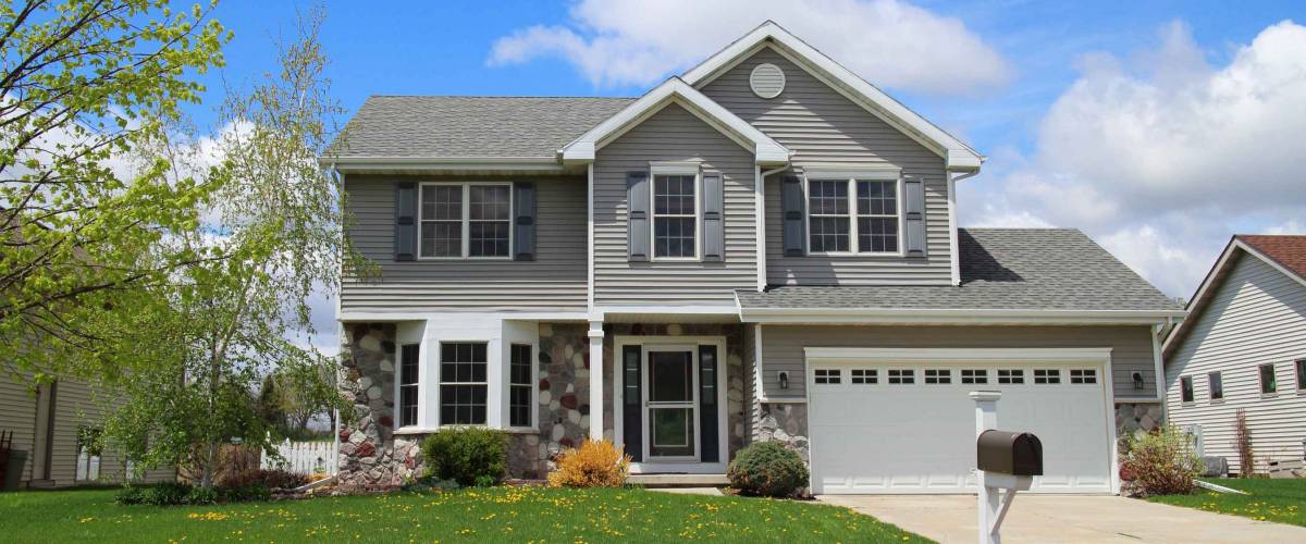 Modern style suburban home