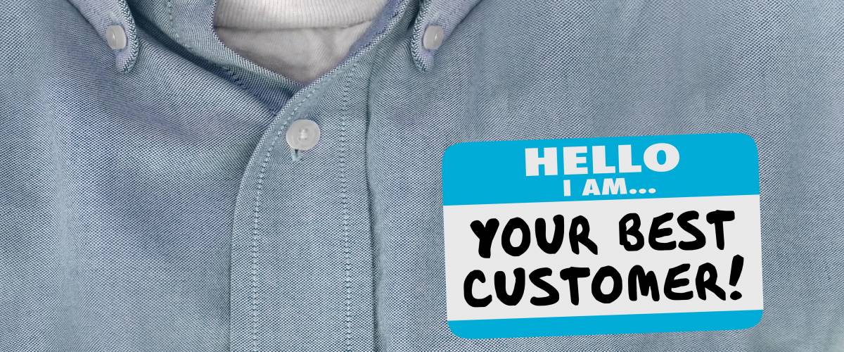 Your Best Customer Hello Name Tag Loyal Client 3d Illustration