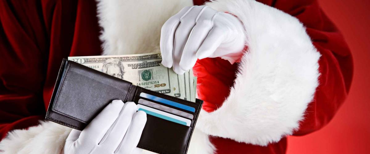Santa: Pulling Cash Out Of Wallet