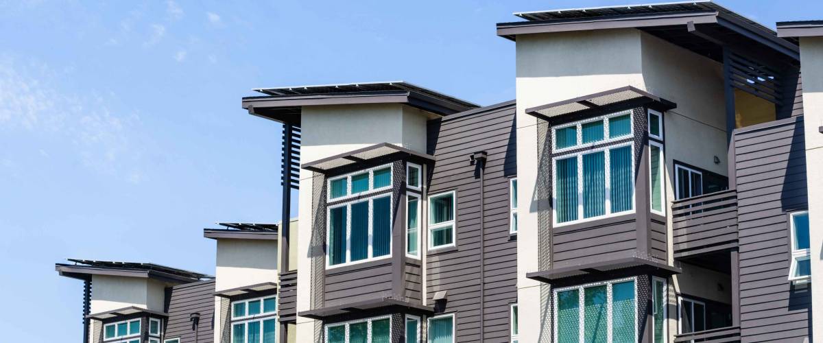 Exterior view of multifamily residential building