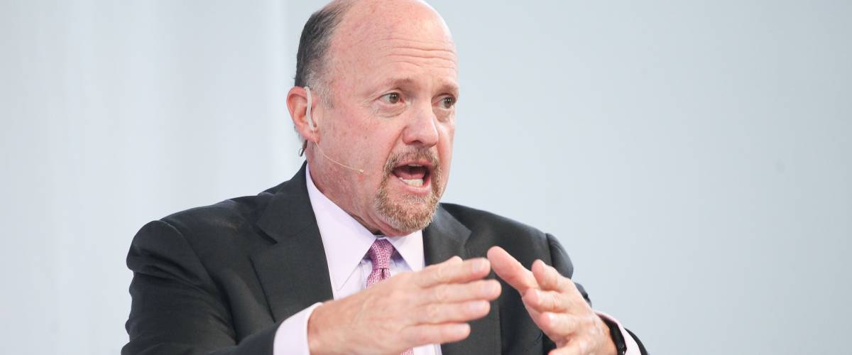 Jim Cramer speaking on stage