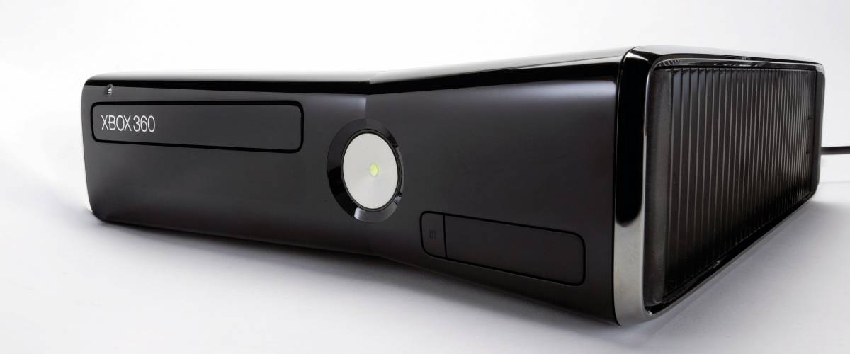 XBOX 360 on white background