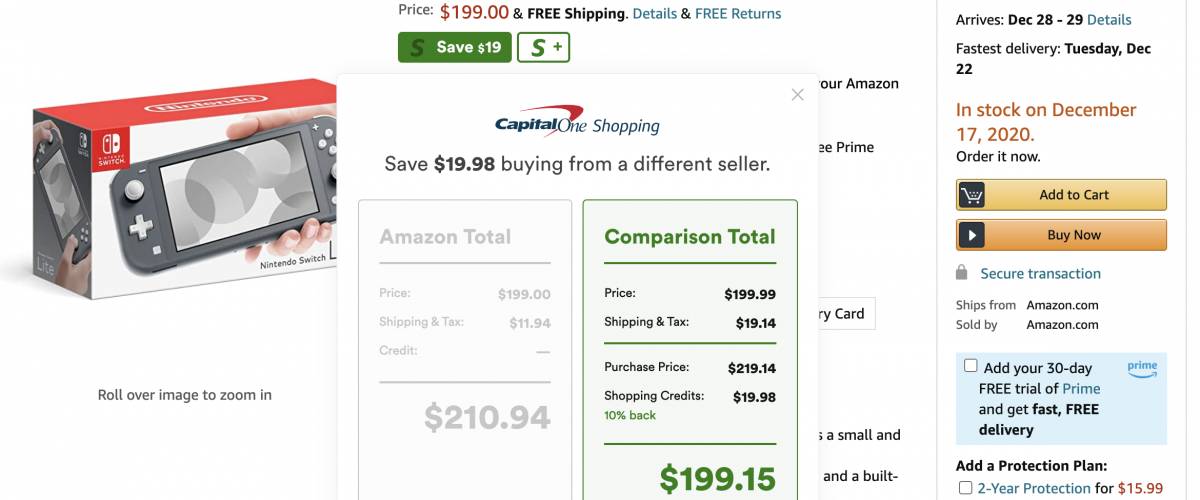Price-checking a Swtich