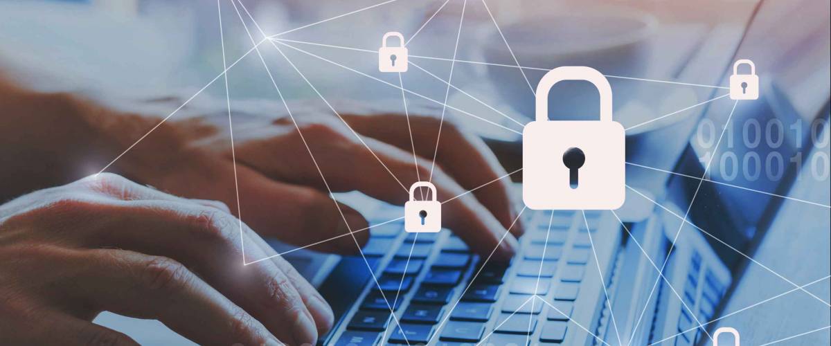 internet security and data protection concept, blockchain and cybersecurity