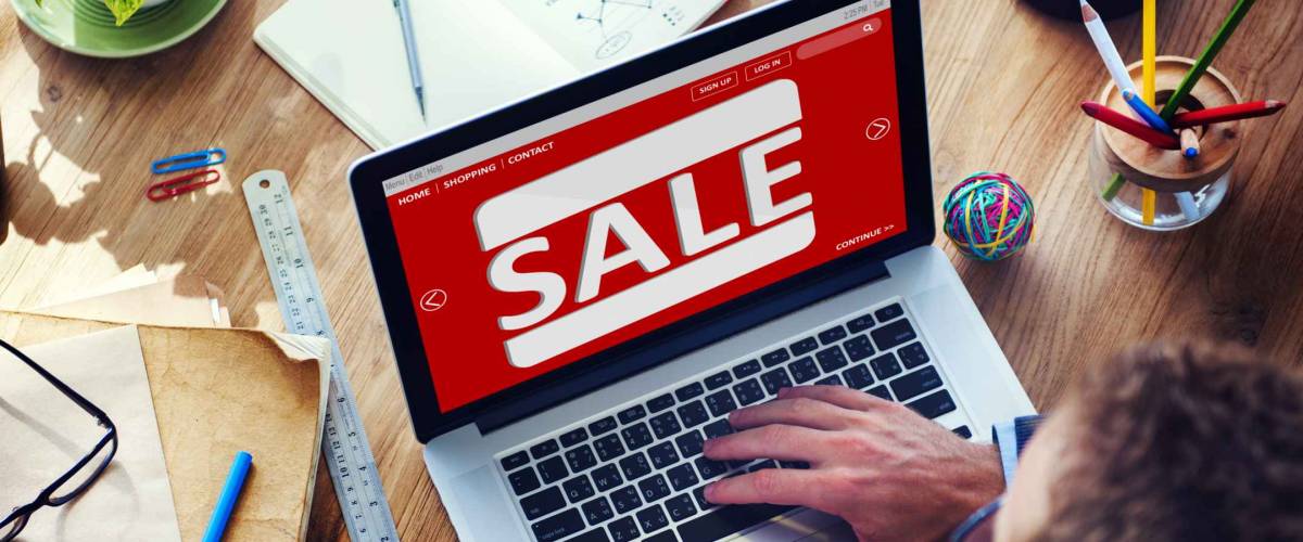 Sale Discount Promotion Deduction Man Planning Concept