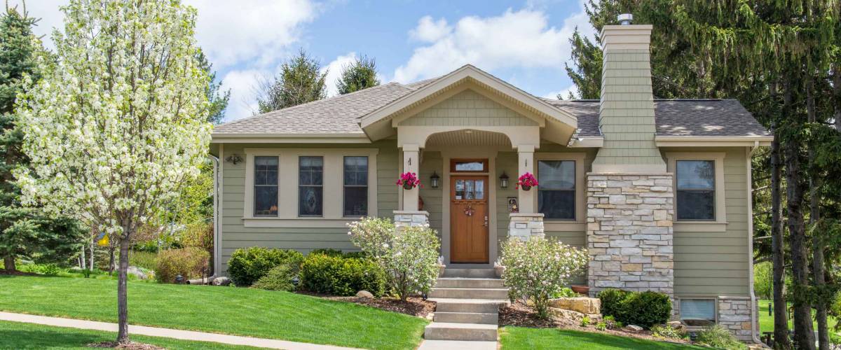Craftsman style suburban home