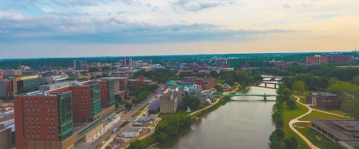 Iowa City Iowa Aerial Photography