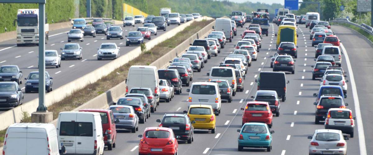 traffic jam on the highway