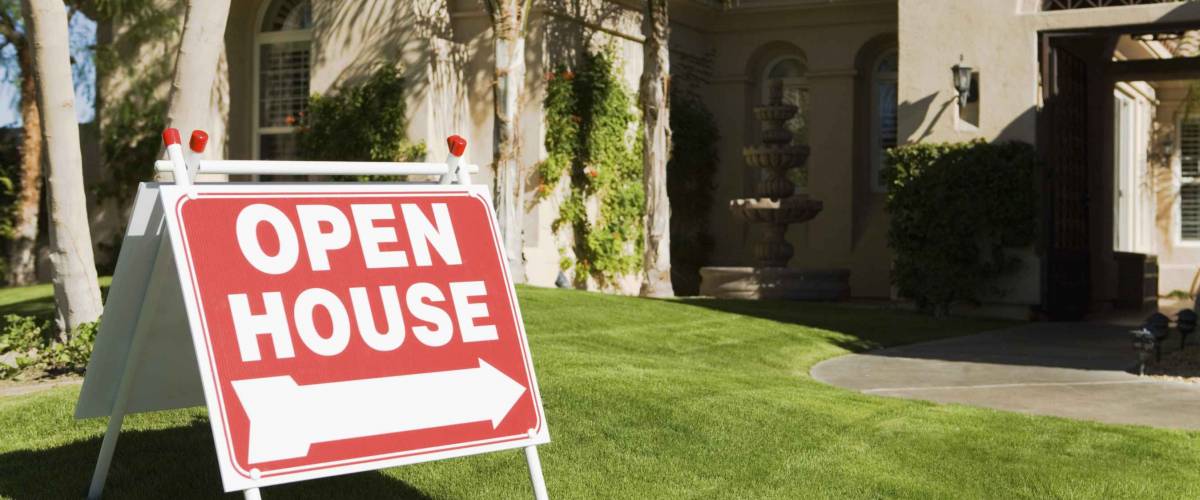Open house sign