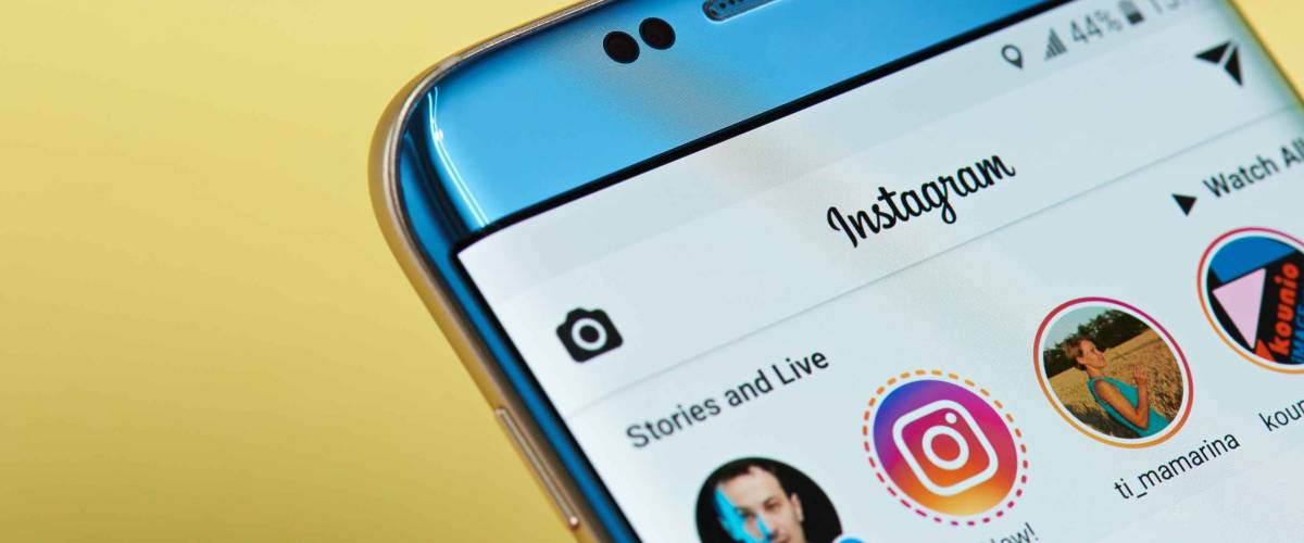 New york, USA - June 23, 2017: Instagram application menu on smartphone screen close-up. Using Instagram app