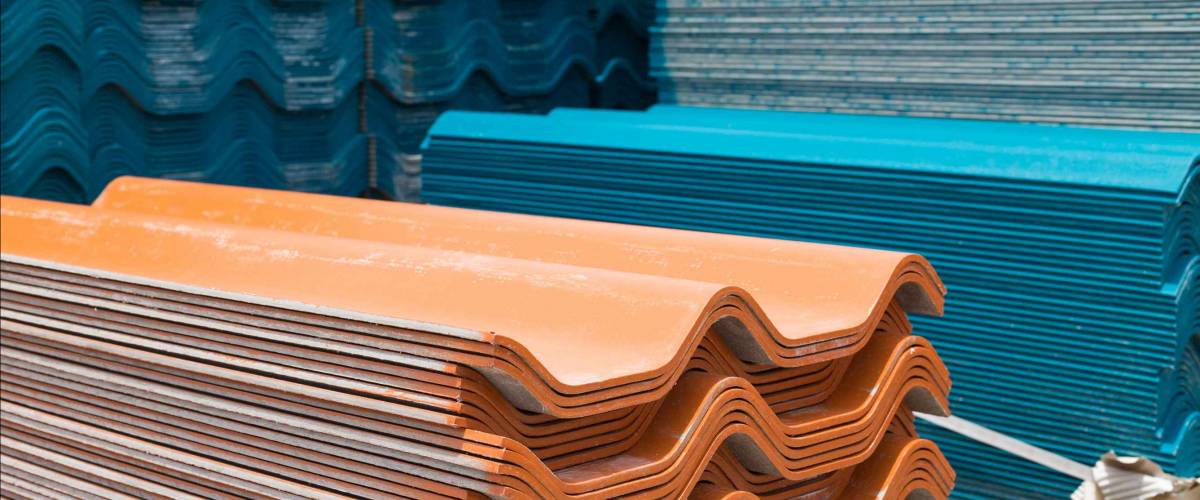 Stacks of roof tiles