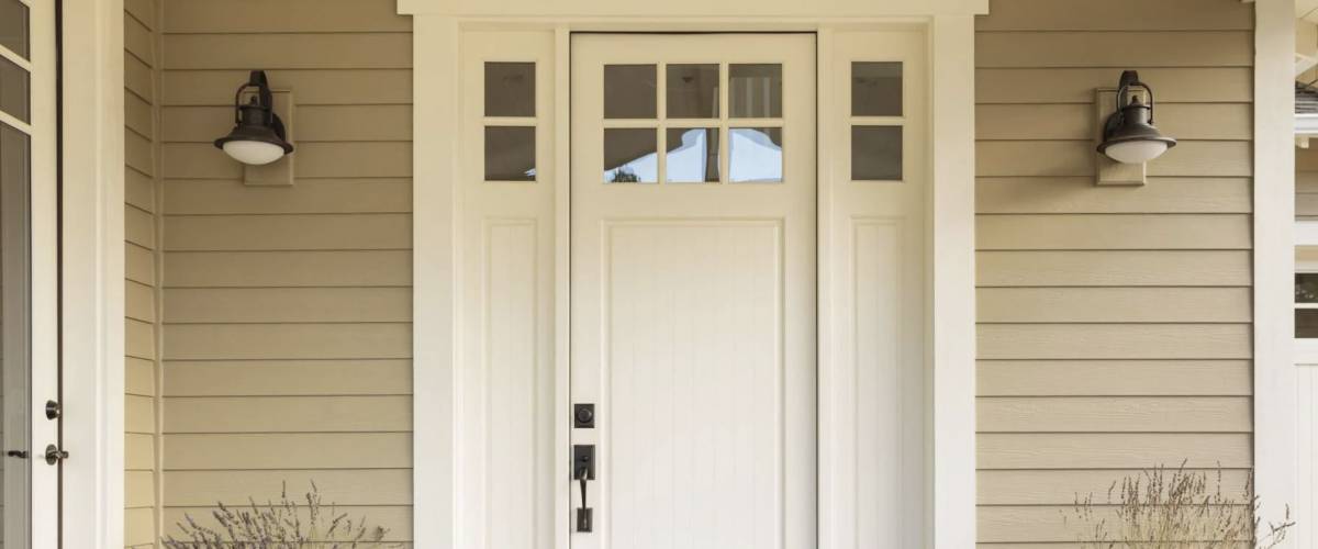 Front door of a home