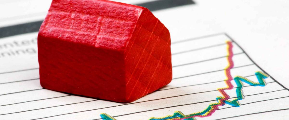 A positive housing market concept and graph