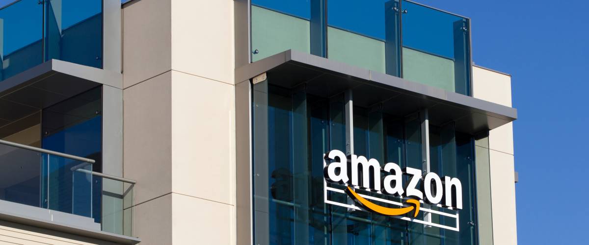Amazon building exterior.