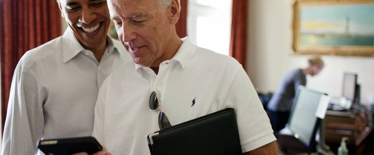 Obama and Biden cell phone