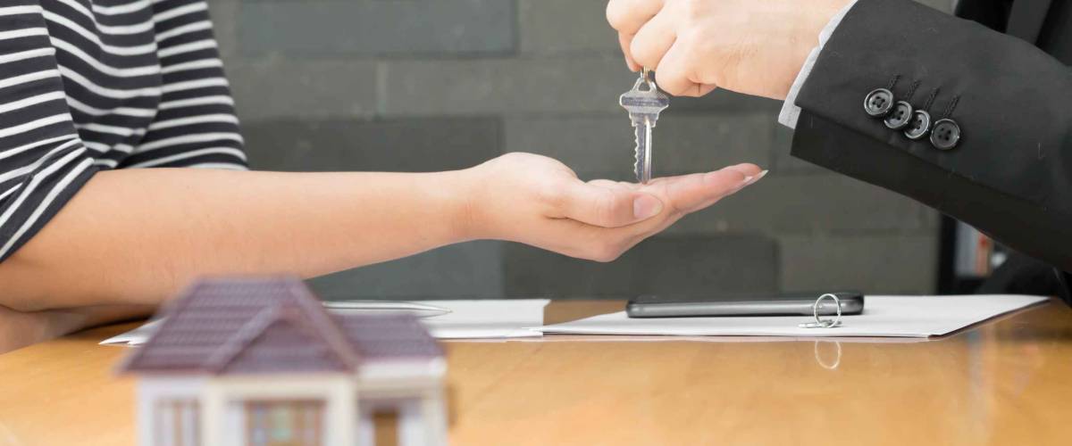 Banks approve loans to buy homes. Real Estate concept
