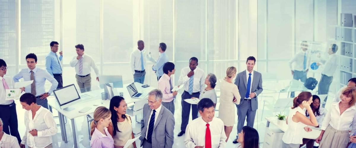 Group of Business People Meeting in the Office