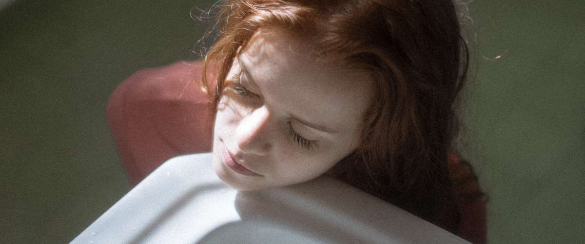 Woman depression concept