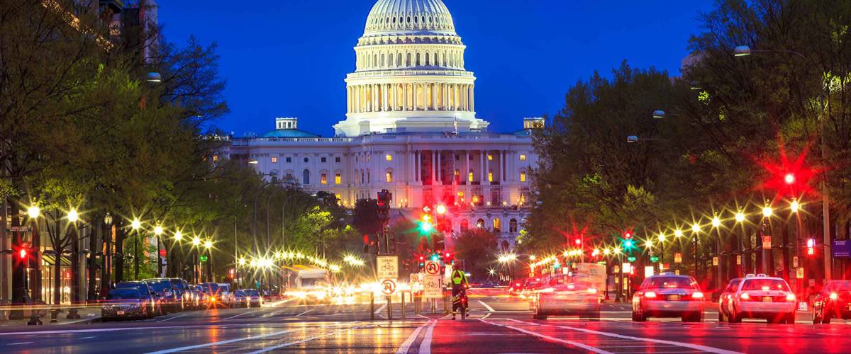 The United States Capitol building in Washington DC