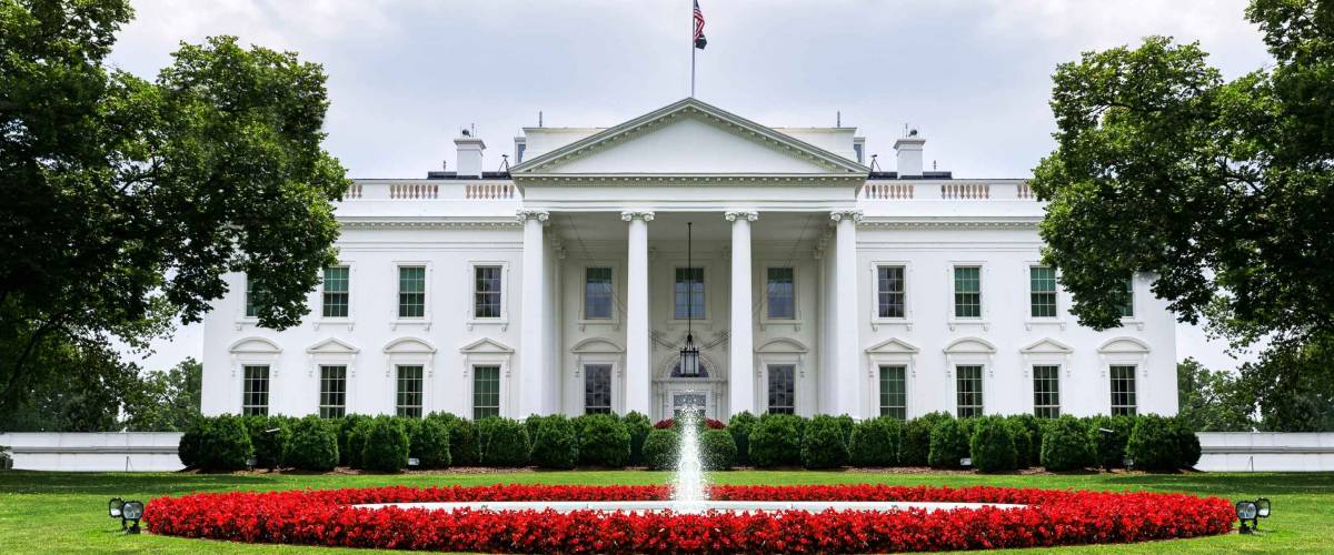 US White House front view 2