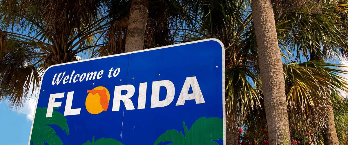 Welcome to Florida sign