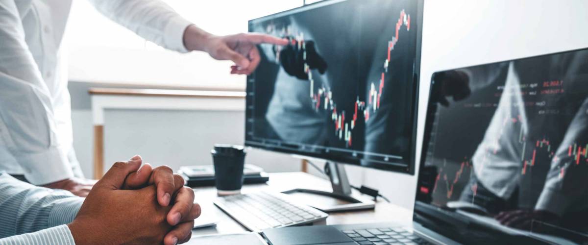 Business Team Investment Entrepreneur Trading discussing and analysis finance market graph stock market trading,stock chart concept