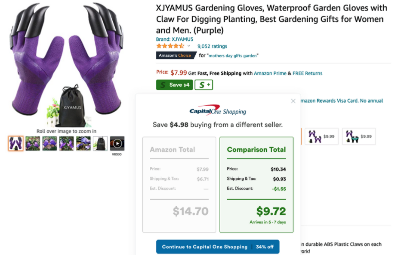 Garden gloves savings